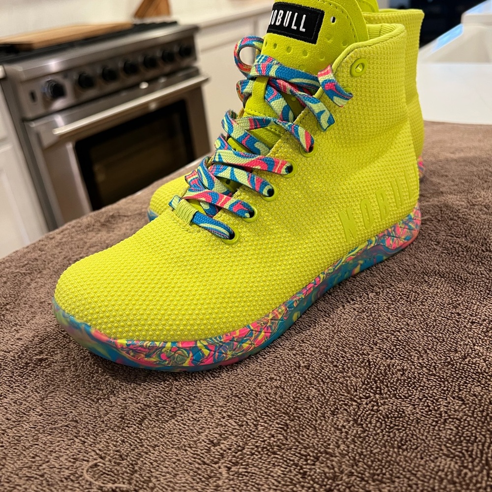 Nobull Womens High-Top Sneakers - Yellow and Multicolor